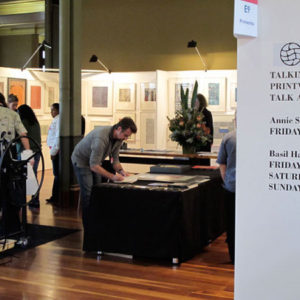 BHE and Buku Larrnggay stand at Art Melbourne